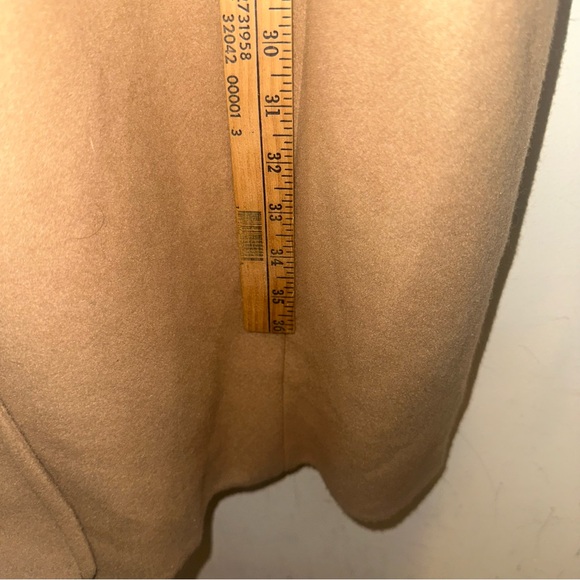 GAP Womens 2XL Camel Hair Wool Blend Long Coat Brown Preppy Classic Modern Y2K - Picture 12 of 12